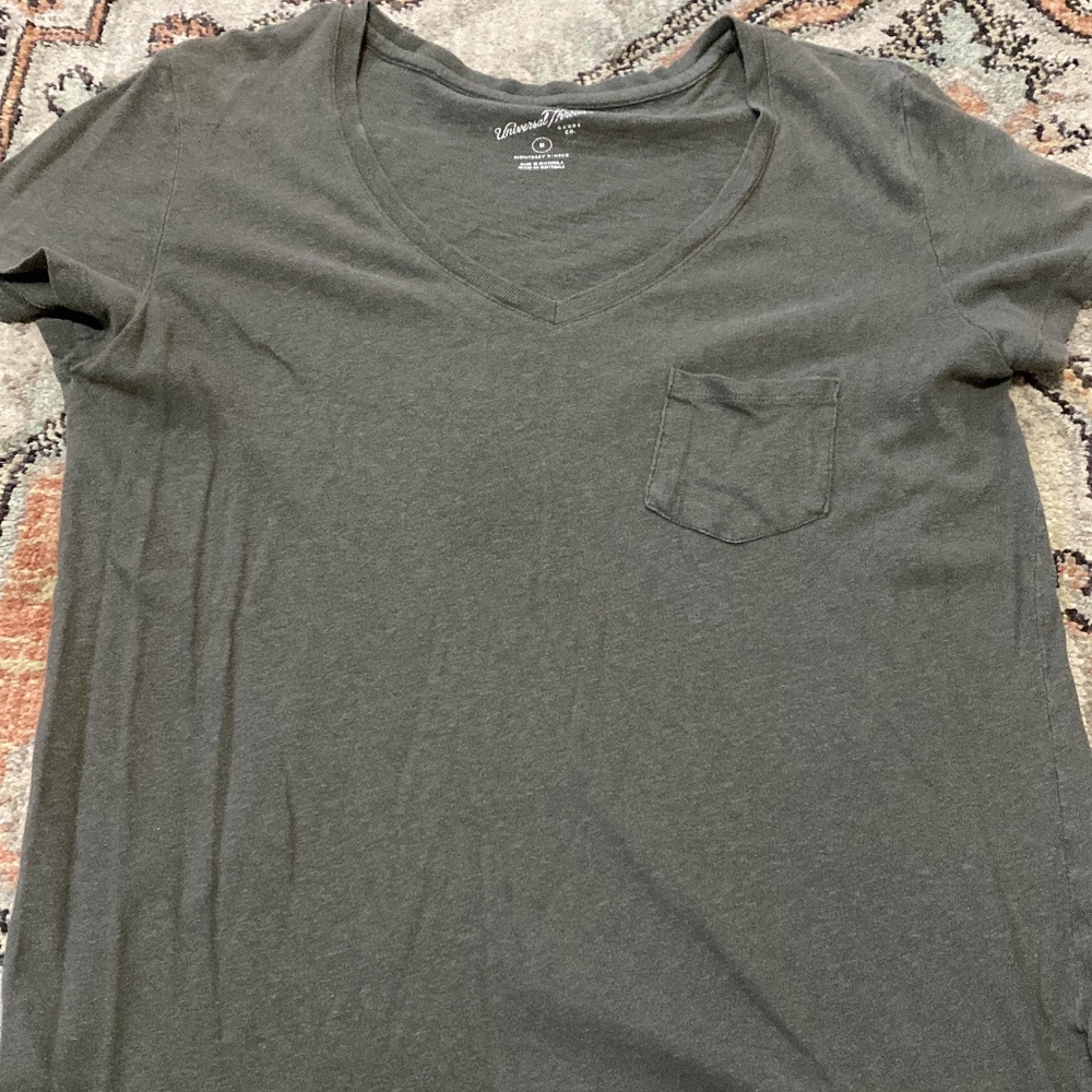 Green V-Neck T-Shirt